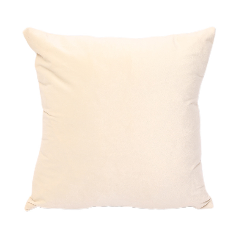 Pernă pentru canapea, husă din velur pluș, umplutură PP bumbac, model solid, stil modern minimalist