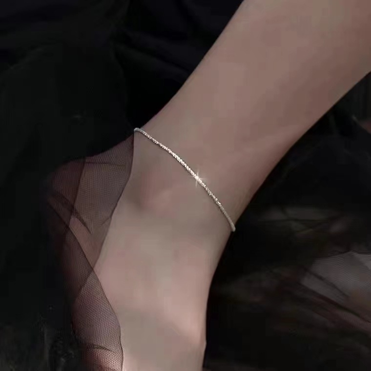 Brățară de gleznă Miaolai — oțel titan, stil coreean, design geometric