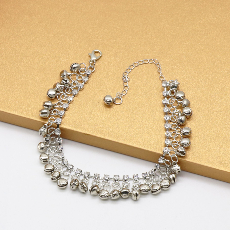 Brățară de gleznă în stil vintage, unisex, din cupru, design în valuri