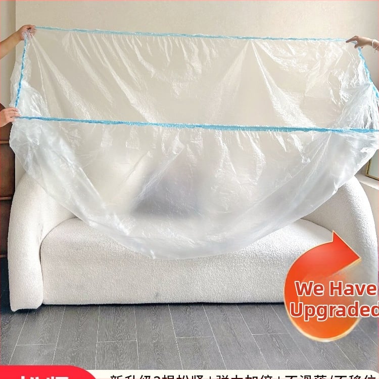 Husă pentru canapea antipraf - acoperire completă, protector universal pentru mobilier, material cu imprimeu floral din mătase, protecție anti-zgârieturi, sufragerie