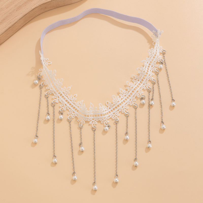 Brățară de gleznă dantelată cu ciucuri Runle – stil feminin, model RL-574-2