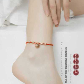 Brățară de gleznă în stil național, cupru, ambalaj individual, primăvara 2021