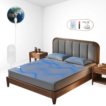  Lenjerie de pat cu elastic, fibre de argint pentru împământare, anti-static, 100% bumbac, densitate ţesătură 200×100, 40 fire