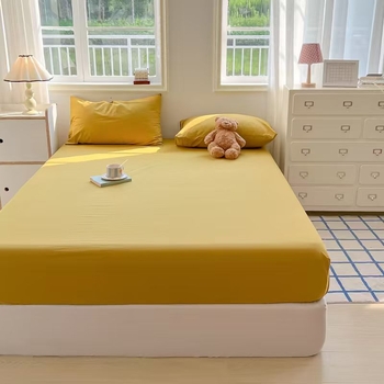 Cearșaf de pat elastic, quiltat, fibră chimică, vopsire reactiva, universal pentru toate anotimpurile
