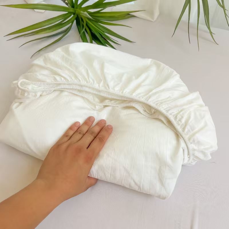 Cearșaf de pat elastic, quiltat, fibră chimică, vopsire reactiva, universal pentru toate anotimpurile