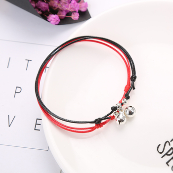 Brățară de gleznă cu clopoțel, stil simplu pentru cuplu, aliaj, electroplacare, personalizabil