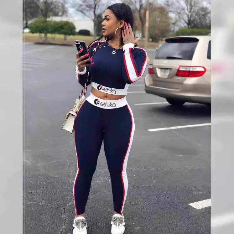 Set de pantaloni pentru femei imprimat, mâneci lungi, 80–90% fibre de acetat, stil commuter