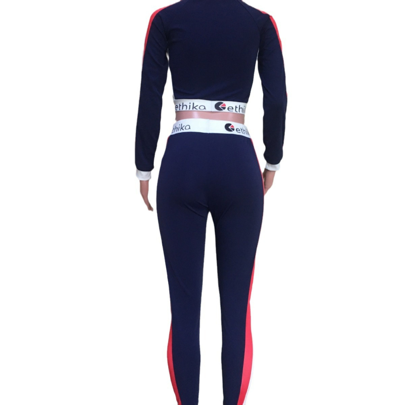 Set de pantaloni pentru femei imprimat, mâneci lungi, 80–90% fibre de acetat, stil commuter