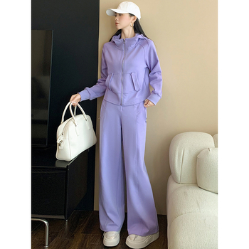 Set feminin din două piese, pentru toamnă 2025, casual, cu model 3D, bumbac mercerizat (70–80%), mâneci lungi, stil prințesă