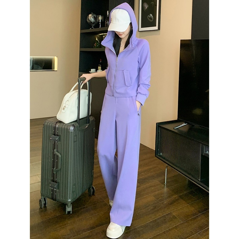 Set feminin din două piese, pentru toamnă 2025, casual, cu model 3D, bumbac mercerizat (70–80%), mâneci lungi, stil prințesă