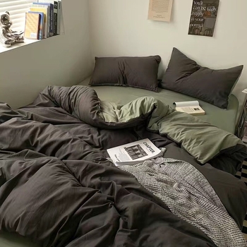 Set de lenjerie de pat din bumbac cu imprimeu desen animat, bumbac 30s, imprimare reactive, căldură de iarnă