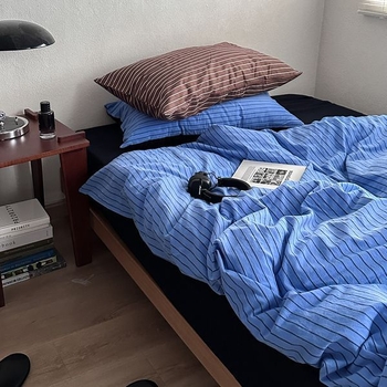 Set de husă de pilotă din bumbac 100% cu model geometric, țesătură plată, vopsire reactiva