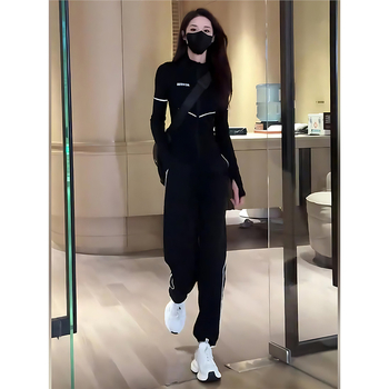 Set sportiv feminin pentru alergare și yoga - Slim Fit - poliester - primăvara 2025 - stil coreean