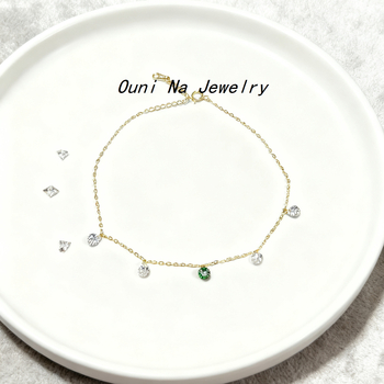 Brățară gleznă din aliaj de argint, stil ins, fără pietre montate, model Onnjl-28