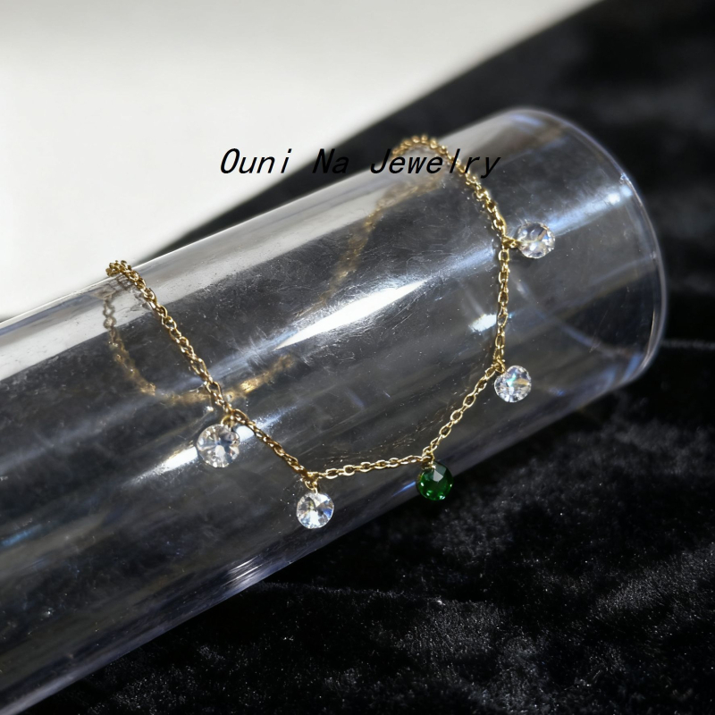 Brățară gleznă din aliaj de argint, stil ins, fără pietre montate, model Onnjl-28