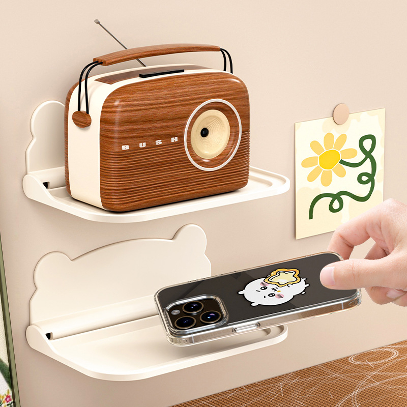 Raft pliabil de perete, material PP, un singur etaj, multifuncțional