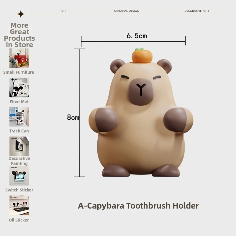 Suport pentru periuțe de dinți, montat pe perete, din plastic, cu ventuză, design desen animat