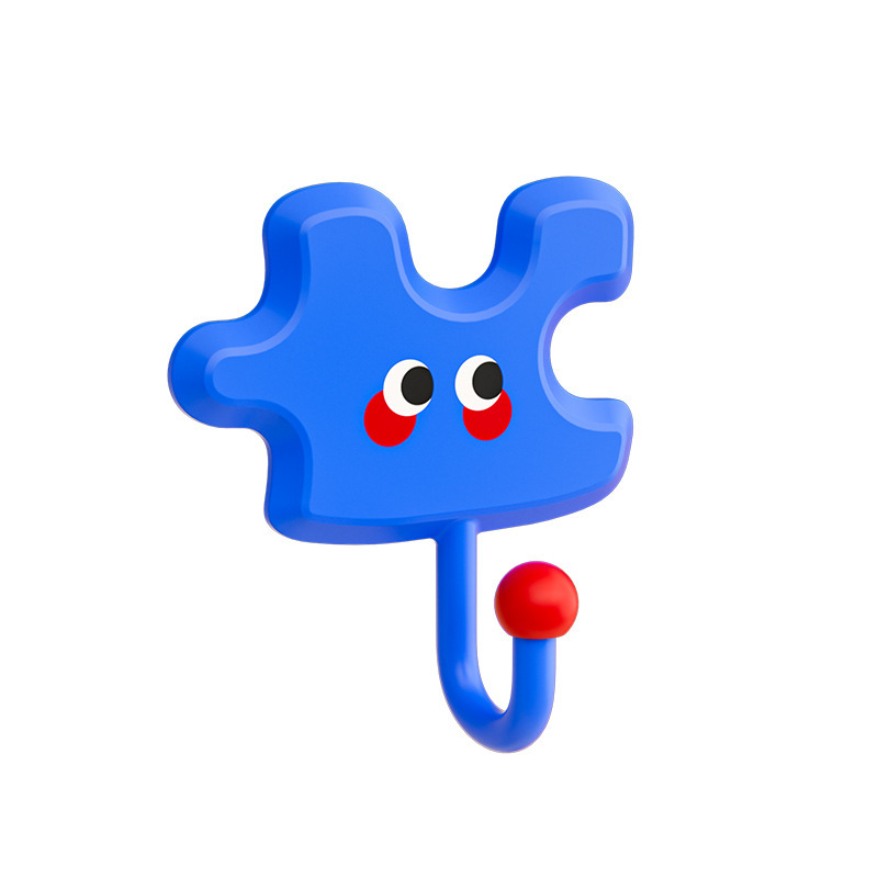 Cârlig adeziv ABS, fără găuri, capacitate 1–3 kg, montare pe perete, cârlig unic