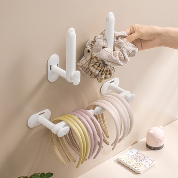 Cârlig extensibil în formă de L pentru depozitare, montaj pe perete fără găuri, din plastic, încărcătură maximă 2 kg, design modern minimalist