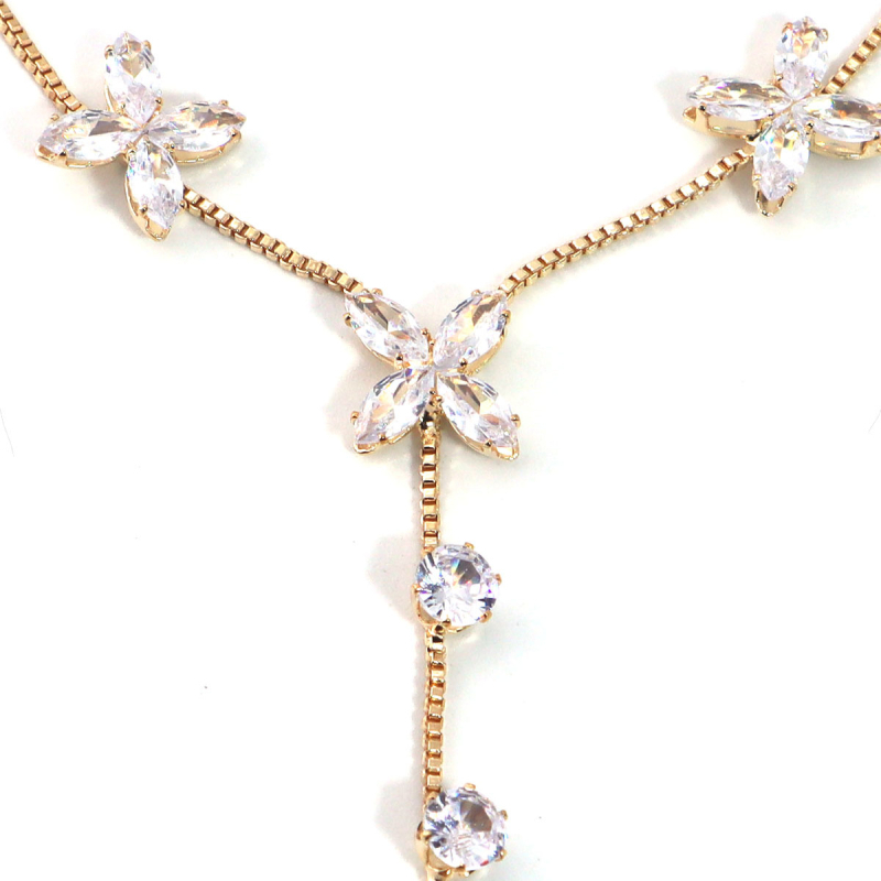 Brățară de gleznă elegantă, design geometric, din cupru, încrustată cu pietre din aliaj, personalizabilă