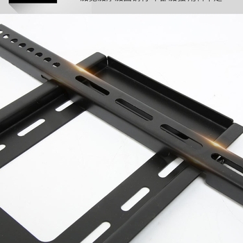 Универсален стенен монтаж за телевизор 26–65 инча, ултра тънък, студено валцована стомана, модел T50, тегло 1000 г