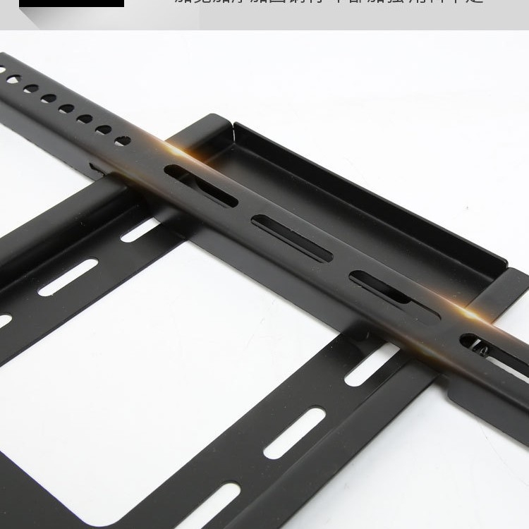 Универсален стенен монтаж за телевизор 26–65 инча, ултра тънък, студено валцована стомана, модел T50, тегло 1000 г