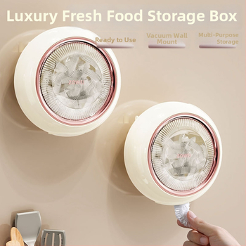 Nástenný skladovací box na jednorazové vrecká pre uchovanie potravín | ABS+PET+TPR, 99% nové plastové materiály