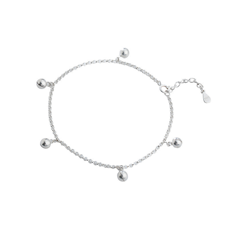 Глезенна гривна със седем звънчета, медна, геометричен дизайн, персонализирана