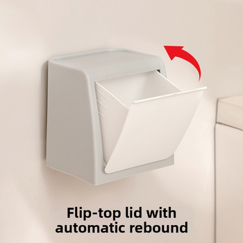 Японски стил стенна кутия за съхранение на санитарни подложки (материал PP, 100% нова пластмаса, тегло 346.7 g)