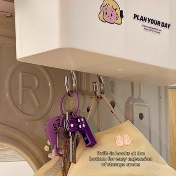 Страничен клип-он органайзер за бюро със държач за моливи — модел H-2636, пластмаса, 60-80% нов материал, модерен стил