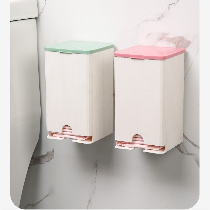 Стенна кутия за санитарни превръзки – луксозен стил, прахозащитена, 2 л капацитет, многофункционална за памучни пръчки и салфетки