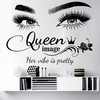 PVC стенен стикер от Chuanhao, водоустойчив и против мухъл, модел едноцветен с текст, подходящ за дневна и спалня, персонализируем