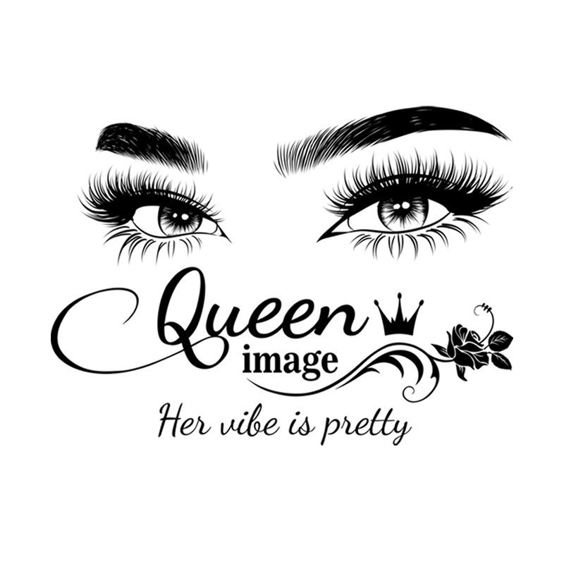 PVC стенен стикер от Chuanhao, водоустойчив и против мухъл, модел едноцветен с текст, подходящ за дневна и спалня, персонализируем