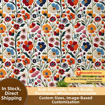 Tapet de acoperire a pereților - autoadeziv, PVC, model floral, stil lux ușor, calitate premium