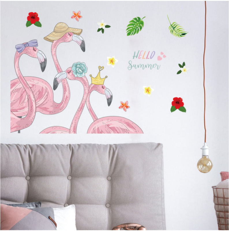 Стенно стикер - PVC материал, водоустойчив, огнеустойчив, антистатичен; декоративна украса за дневна, кабинет и спалня