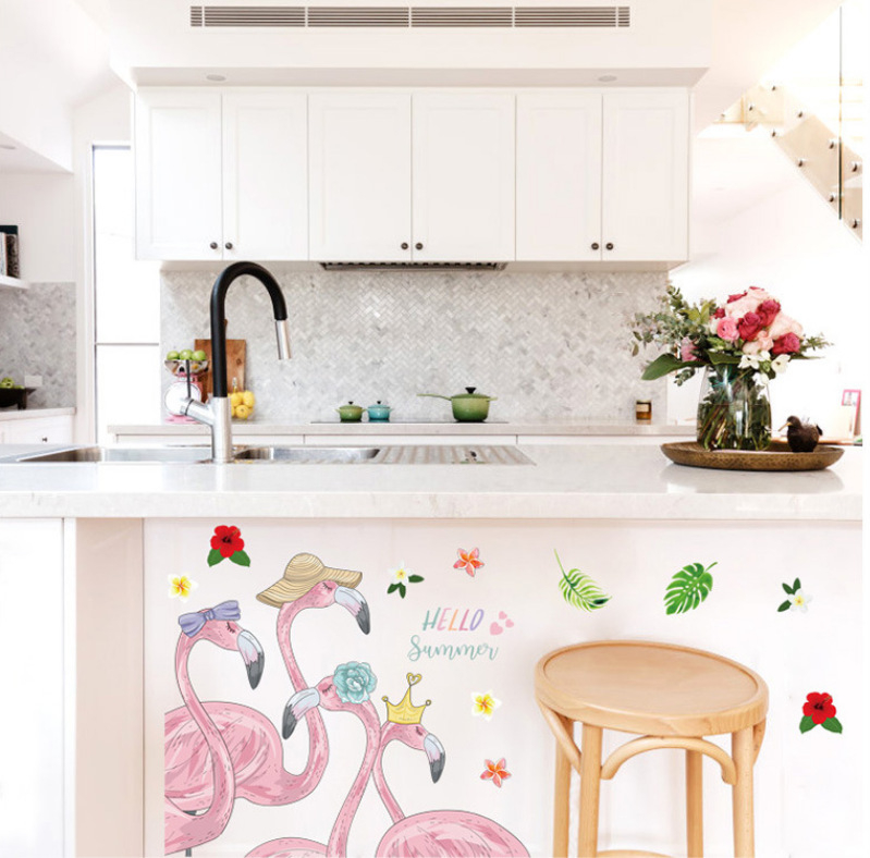 Стенно стикер - PVC материал, водоустойчив, огнеустойчив, антистатичен; декоративна украса за дневна, кабинет и спалня