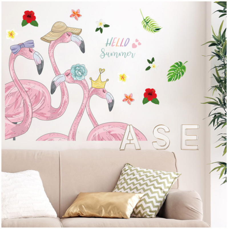 Стенно стикер - PVC материал, водоустойчив, огнеустойчив, антистатичен; декоративна украса за дневна, кабинет и спалня