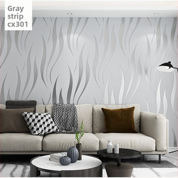 Autocolant de perete autoadeziv cu model în dungă și ondulat — design modern minimalist; material: textil nețesut; trei straturi; efect decorativ special; îmbunătățește decorul peretelui