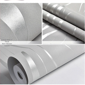 Autocolant de perete autoadeziv cu model în dungă și ondulat — design modern minimalist; material: textil nețesut; trei straturi; efect decorativ special; îmbunătățește decorul peretelui