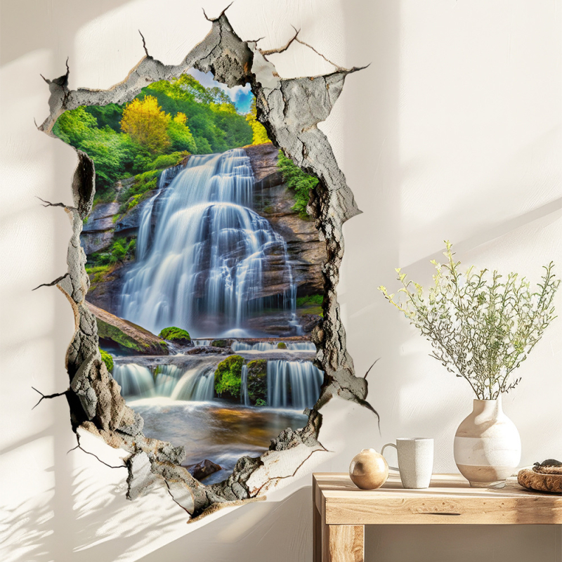 Autocolant decorativ de perete din PVC pentru sufragerie și dormitor, decorare, stil modern minimalist, 1 bucată