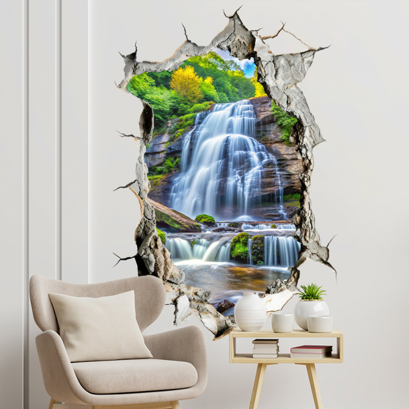 Autocolant decorativ de perete din PVC pentru sufragerie și dormitor, decorare, stil modern minimalist, 1 bucată