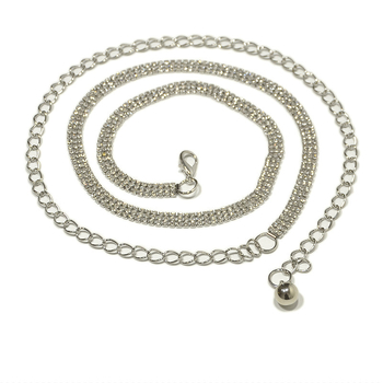 Lanț talie pentru femei – aliaj, lățime 2 cm, lanț talie cu o singură buclă, stil lejer