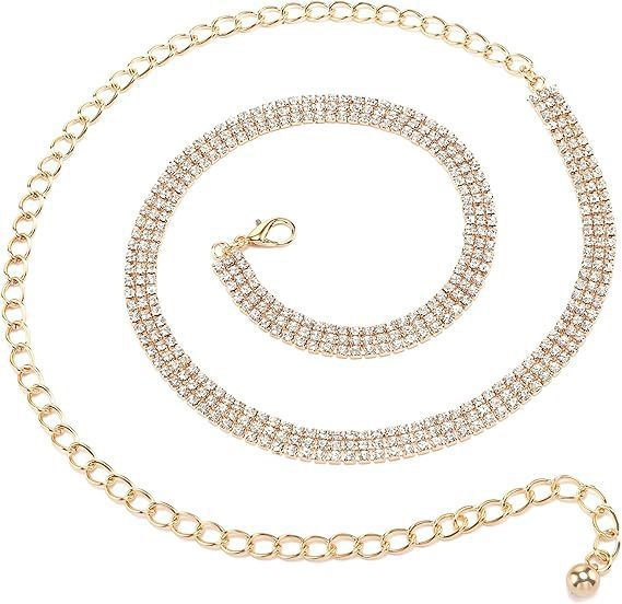 Lanț talie pentru femei – aliaj, lățime 2 cm, lanț talie cu o singură buclă, stil lejer