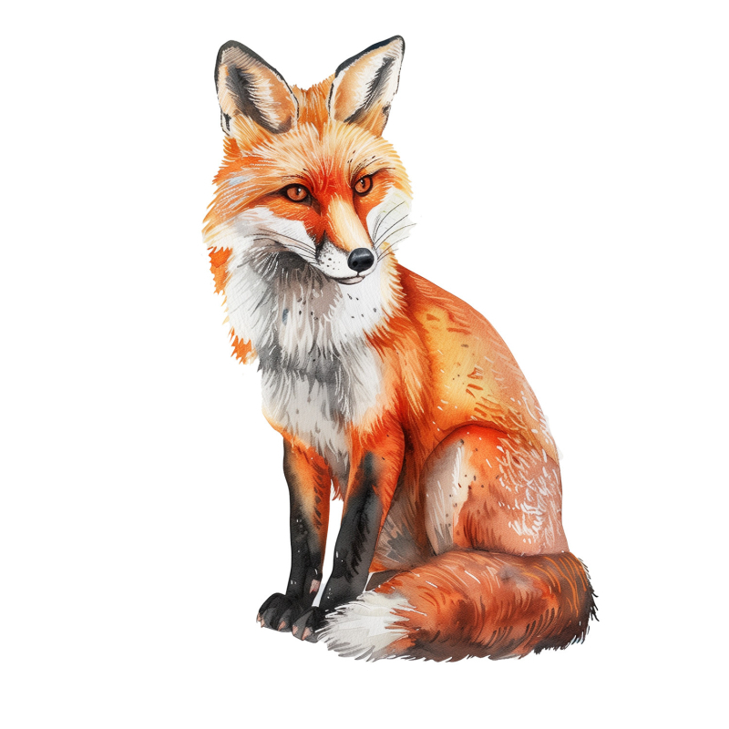 Autocolant decorativ pentru perete cu vulpe – PVC, autoadeziv, animale amuzante, pentru sufragerie și dormitor