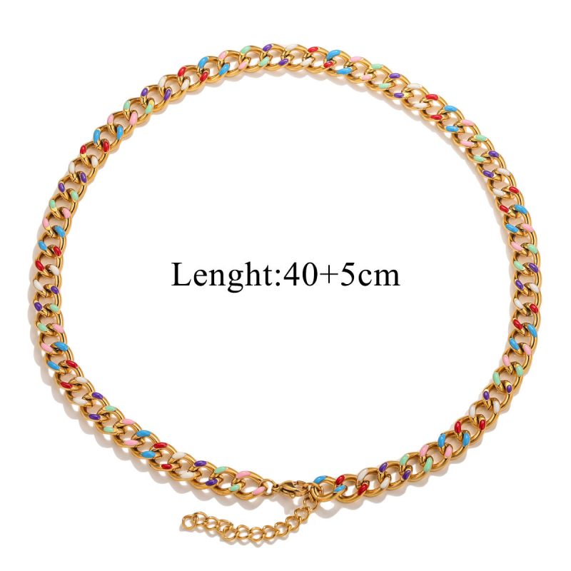 Colier din oțel inoxidabil, lanț cu cruce, design geometric, unisex, electroplatat, 35 g