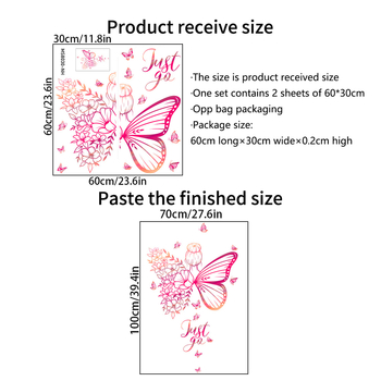 Stickere decorative pentru perete, PVC; 2 bucăți; funcție: decorare; spații: bucătărie, baie, altele; stil: modern minimalist, autocolant de perete plat