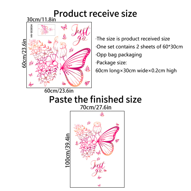 Stickere decorative pentru perete, PVC; 2 bucăți; funcție: decorare; spații: bucătărie, baie, altele; stil: modern minimalist, autocolant de perete plat