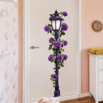 Autocolant decorativ PVC pentru perete – stil desen animat, model curcubeu; 1 bucată; potrivit pentru sufragerie, dormitor, hol.