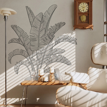 Stickere de perete – plantă tropicală de bananier, PVC, set de 2 bucăți, graffiti pe perete, brand Card dream