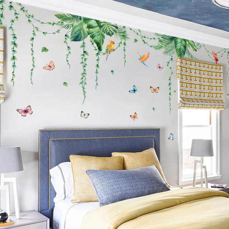 Autocolant de perete – decor PVC, stil graffiti, model Ocean și animale amuzante, YM (Home)